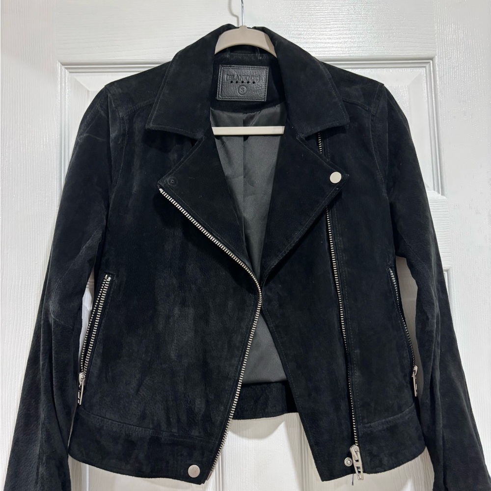 Blank NYC Fitted Suede Jacket